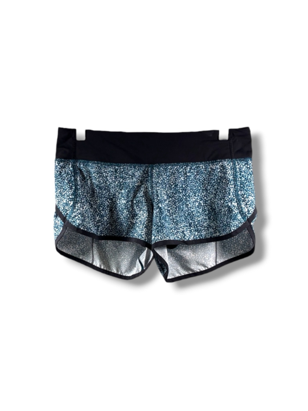 Lululemon Run Speed Short 4 Way in Pebble Print Parfait Alberta Lake Black 6